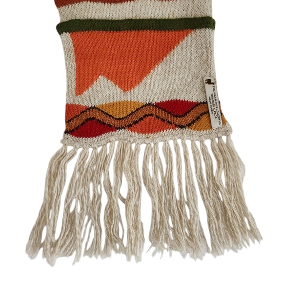 PERUVIAN ALPACA COLLECTION Made in Peru 2-in-1 Scarf Hat Unisex fringes - Picture 6 of 12